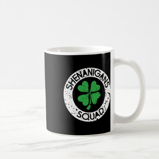 Shenanigans Squad Grappige St. Patrick's Dag Match Koffiemok (Rechts)