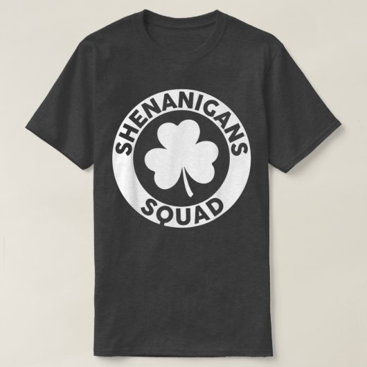 Shenanigans Squad Grappige St. Patrick's Dag Match T-shirt (Design voorkant)
