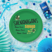 Shenanigans Squad, Groene St. Patrick's Day Feest Papieren Bordje (Feest)