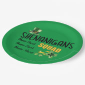 Shenanigans Squad, Groene St. Patrick's Day Feest Papieren Bordje (Gekanteld)