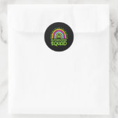 Shenanigans Squad Happy St Patrick's Day Rainbow S Ronde Sticker (Tas)