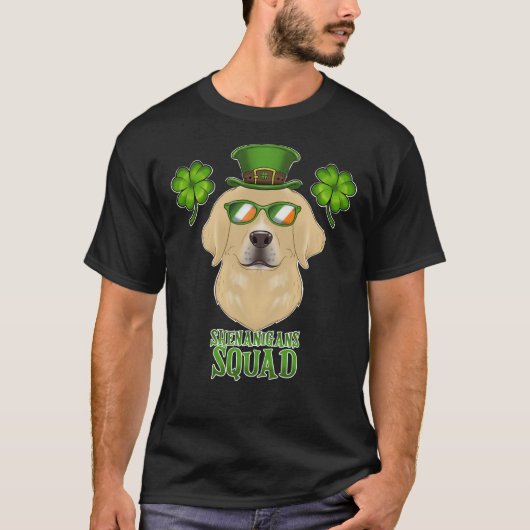 Shenanigans Squad I St Patricks Day Labrador T-shirt (Voorkant)