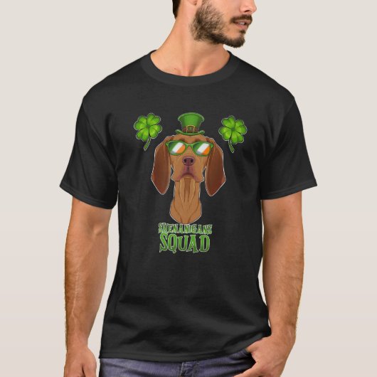 Shenanigans Squad I St Patricks Day Vizsla T-shirt (Voorkant)