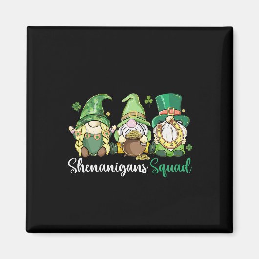 Shenanigans Squad Ierse Gnomes Klaver - St Patrick Magneet (Voorkant)
