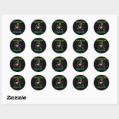 Shenanigans Squad Irish Flamingo St Patricks Day b Ronde Sticker (Vel)