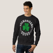 Shenanigans Squad Irish Funny Happy Saint Patrick Trui (Voorkant volledig)