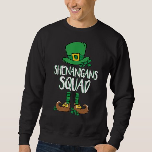 Shenanigans Squad Irish Funny Saint Patricks Day Trui (Voorkant)