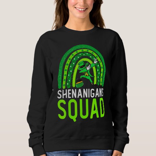 Shenanigans Squad Irish Funny Saint Patrick's Day Trui (Voorkant)