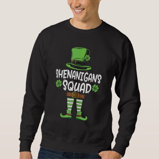 Shenanigans Squad Irish Funny Saint Patricks Day Trui (Voorkant)