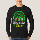 Shenanigans Squad Irish Gnomes Rainbow St Patrick' T-shirt (Voorkant)
