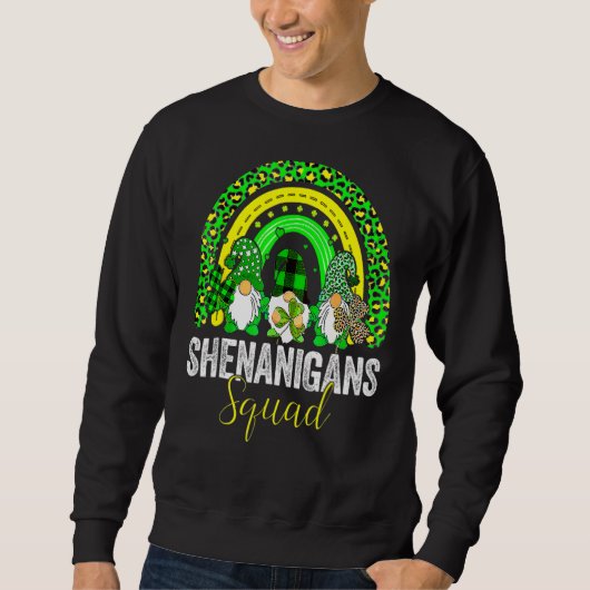 Shenanigans Squad Irish Gnomes Rainbow St Patrick" Trui (Voorkant)