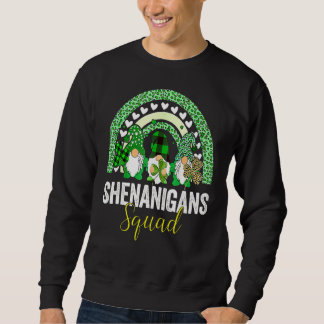 Shenanigans Squad Irish Gnomes Rainbow St Patrick Trui