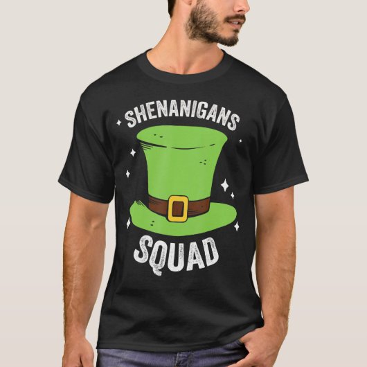 Shenanigans Squad Irish Pet St Patrick's Day T-shirt (Voorkant)