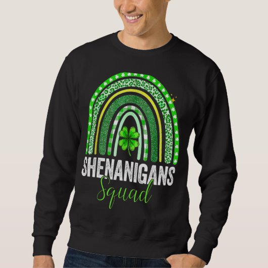 Shenanigans Squad Irish Rainbow Happy St Patrick's Trui (Voorkant)