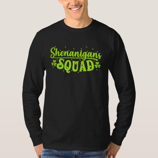 Shenanigans Squad Irish Saint Patricks Day T-shirt (Voorkant)