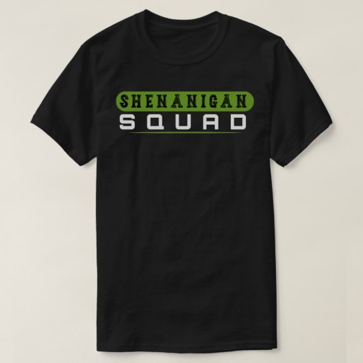 Shenanigans Squad Irish Shirt Funny Saint Patricks (Design voorkant)