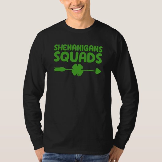 Shenanigans Squad Irish St Patricks Day Shamrock T-shirt (Voorkant)