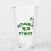 Shenanigans Squad Lid Beer Glas (Voorkant)