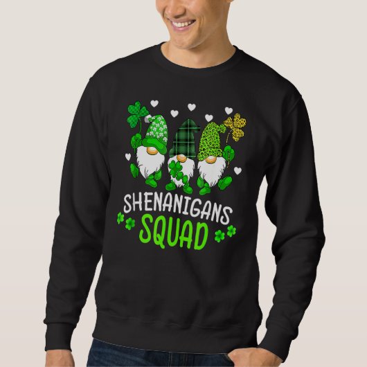 Shenanigans Squad Matching Kind Gnomies St Patrick Trui (Voorkant)