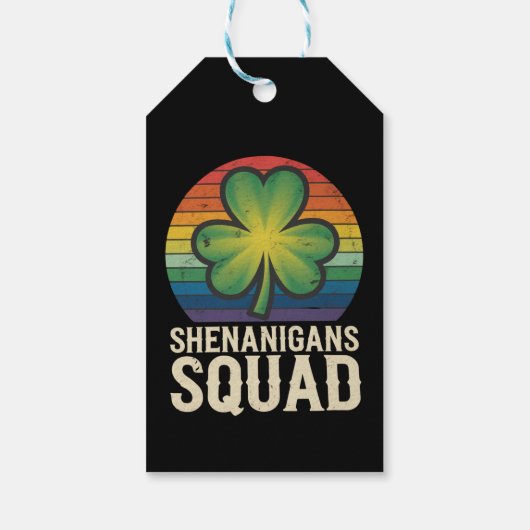 Shenanigans Squad Matching St Patricks Day Group Cadeaulabel (Achterkant)
