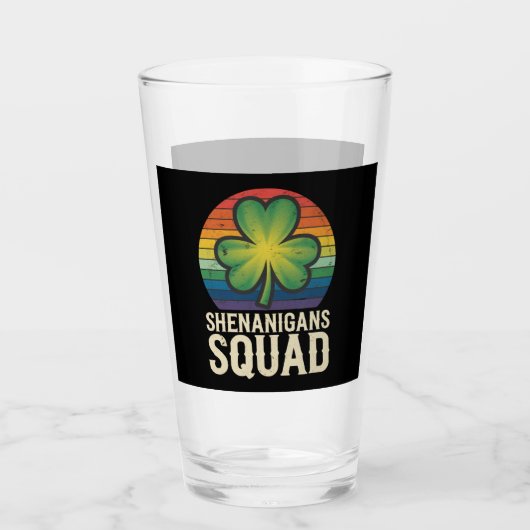 Shenanigans Squad Matching St Patricks Day Group Glas (Voorkant)