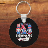 Shenanigans Squad Onafhankelijkheidsdag 4 juli Sleutelhanger (Voorkant)