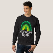 Shenanigans Squad Rainbow Shamrock St Patrick's Da Trui (Voorkant volledig)