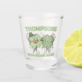 Shenanigans Squad Retro Custom St. Patrick's Day Shot Glas (Voorkant)