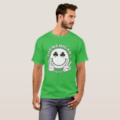 Shenanigans Squad Smile Face Shamrock St Patricks T-shirt (Voorkant volledig)