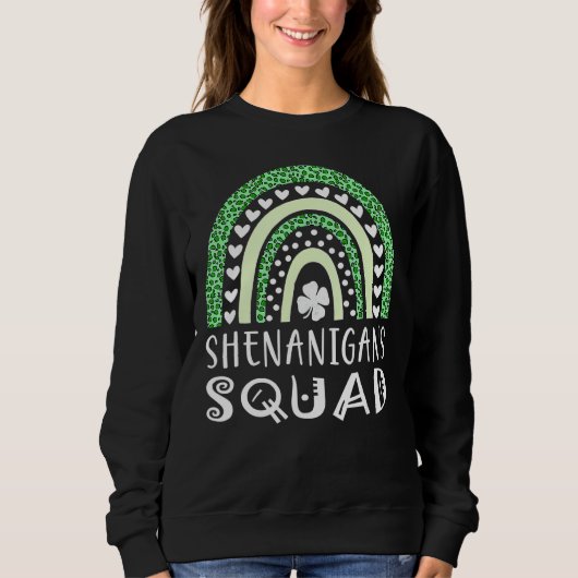 Shenanigans Squad St Patrick S Day Mannen Vrouwen  Trui (Voorkant)
