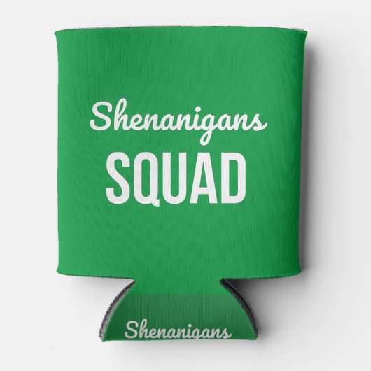 Shenanigans Squad St Patrick's Day Blikjeskoeler (Voorkant)