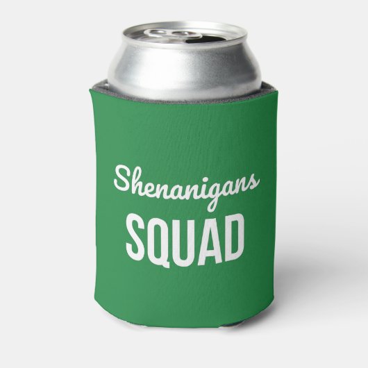 Shenanigans Squad St Patrick's Day Blikjeskoeler (Blikje Achterkant)