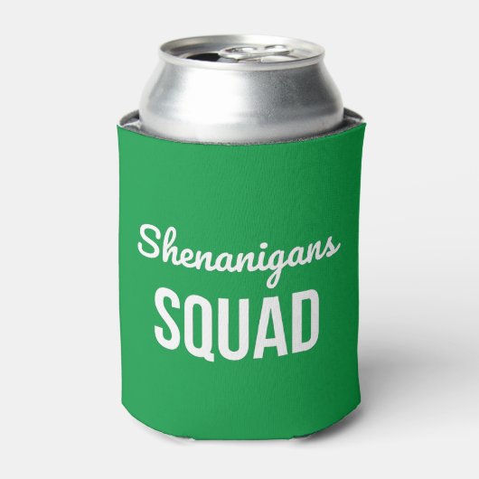 Shenanigans Squad St Patrick's Day Blikjeskoeler (Blikje Voorkant)