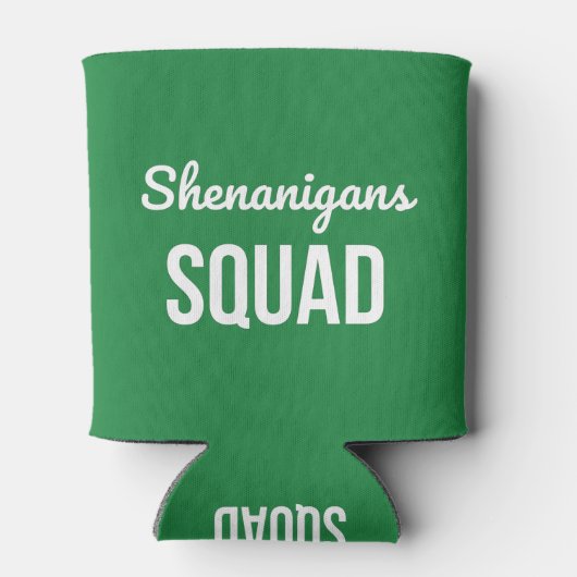 Shenanigans Squad St Patrick's Day Blikjeskoeler (Achterkant)