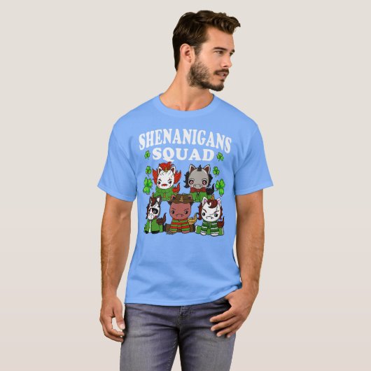Shenanigans Squad St Patricks Day Chibi Horror T-shirt (Voorkant volledig)