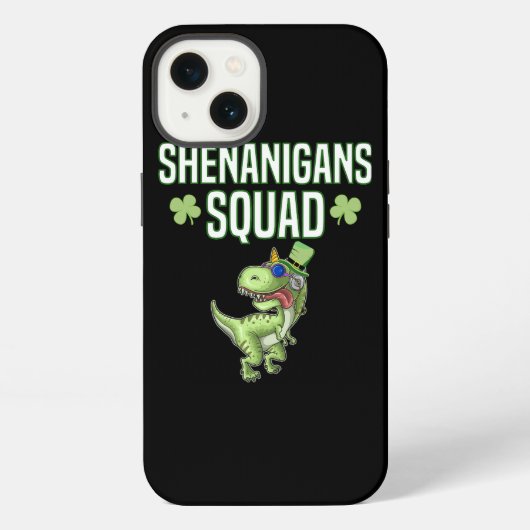 Shenanigans Squad St. Patrick's Day Dinosaur Dino  iPhone Hoesje (Achterkant)