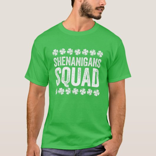 Shenanigans Squad St Patrick's Day Gift T-shirt (Voorkant)