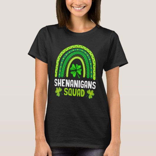 Shenanigans Squad St Patrick's Day Gifts Rainbow S T-shirt (Voorkant)