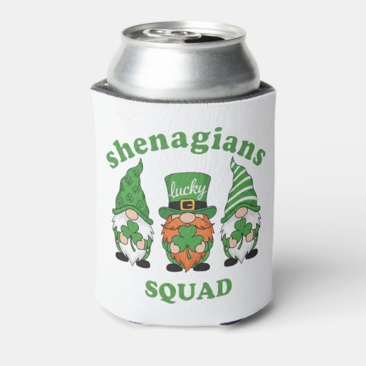 Shenanigans Squad St. Patrick's Day Gnomes Blikjeskoeler (Blikje Achterkant)