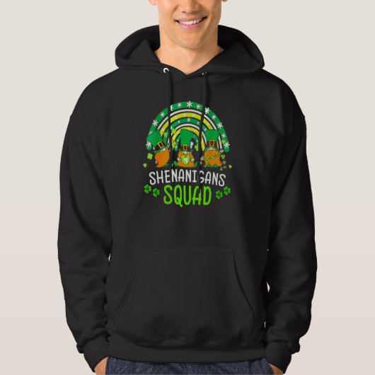 Shenanigans Squad St Patricks Day Gnomes Green Pro Hoodie (Voorkant)