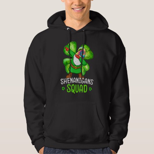 Shenanigans Squad St Patricks Day Gnomes Green Pro Hoodie (Voorkant)