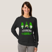 Shenanigans Squad St Patricks Day Gnomes Green Pro T-shirt (Voorkant volledig)