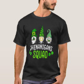 Shenanigans Squad St Patricks Day Gnomes Green Pro T-shirt (Voorkant)