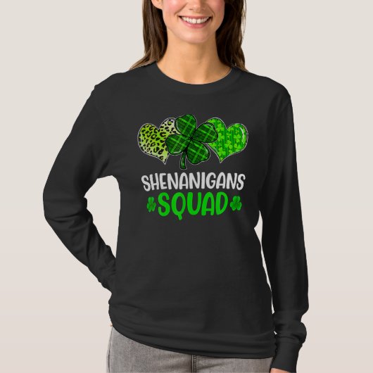 Shenanigans Squad St Patricks Day Gnomes Green Pro T-shirt (Voorkant)