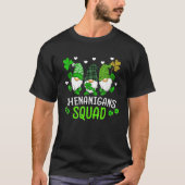 Shenanigans Squad St Patricks Day Gnomes Green Pro T-shirt (Voorkant)