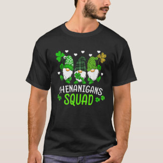 Shenanigans Squad St Patricks Day Gnomes Green Pro T-shirt