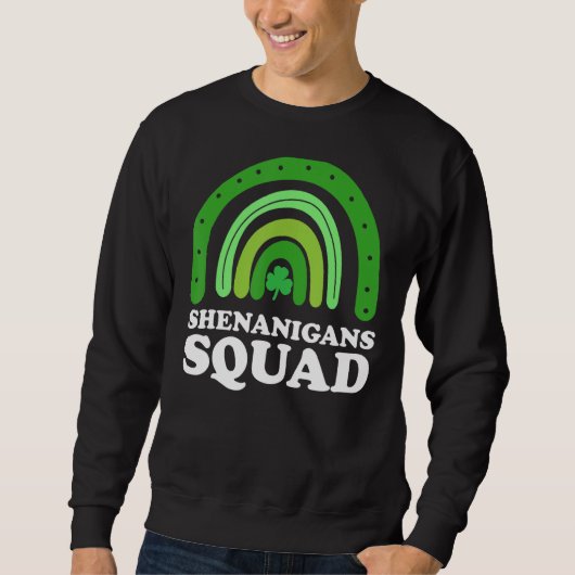 Shenanigans Squad St Patricks Day Gnomes Green Pro Trui (Voorkant)