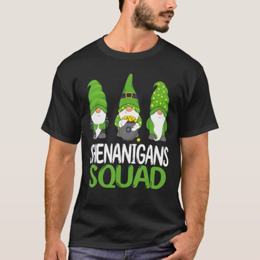 Shenanigans Squad St Patricks Day Gnomes St Patric T-shirt (Voorkant)