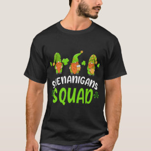 Shenanigans Squad St Patrick's Day Grappige Gnomen T-shirt