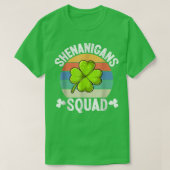 Shenanigans Squad St Patrick's Day Group Shamrock T-shirt (Design voorkant)